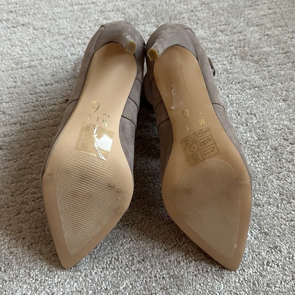 Mix No. 6 lace up heels faux suede 4” heel - Picture 6 of 7